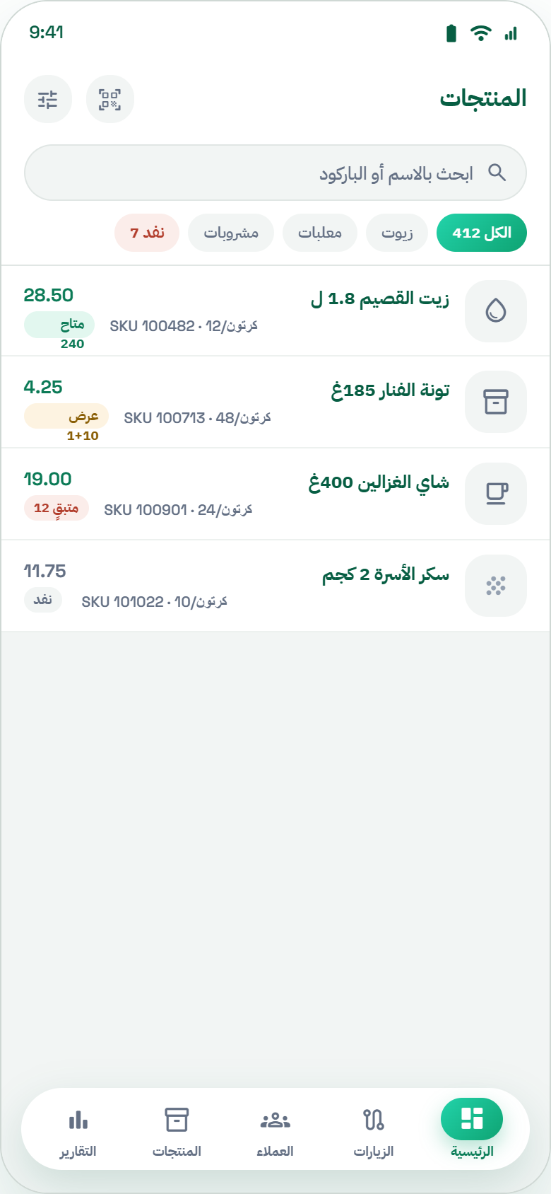 دليل منتجات ميدارا والقواعد التجارية
